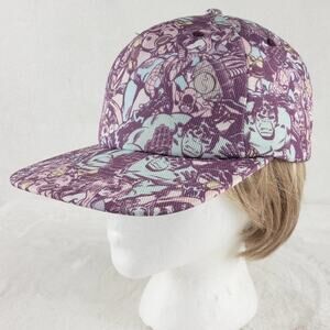 Marvel Comics Hat Heroes Purple Hulk Spiderman Graphic Snapback Cap One Size